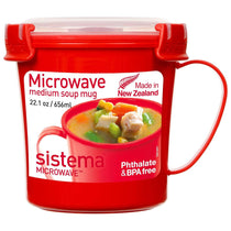 Sistema Microwave Soup Mug 656ml - Red