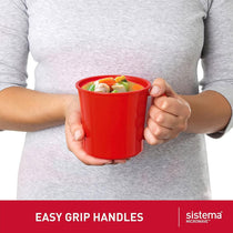 Sistema Microwave Soup Mug 656ml - Red