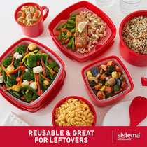 Sistema Microwave Rice Cooker Steamer 2.6 Litre - Red