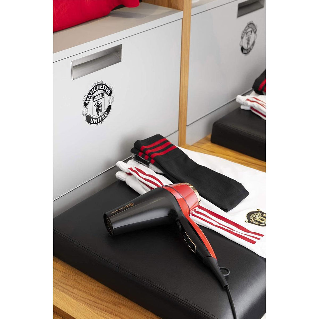 Remington Thermacare Pro 2400 Hair Dryer Manchester United Edition - Black And Red