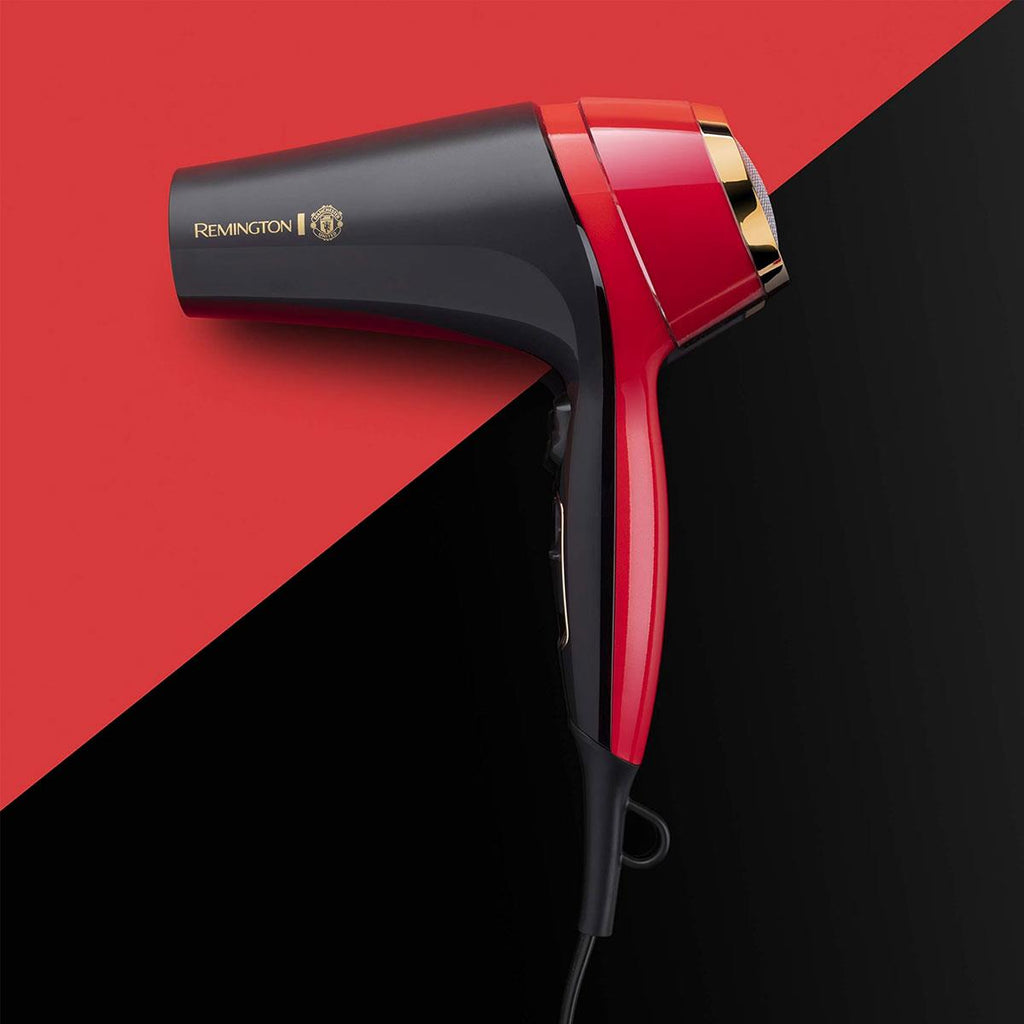 Remington Thermacare Pro 2400 Hair Dryer Manchester United Edition - Black And Red