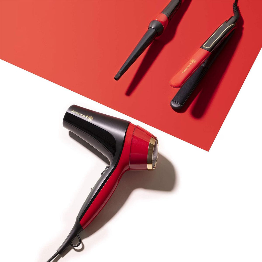 Remington Thermacare Pro 2400 Hair Dryer Manchester United Edition - Black And Red