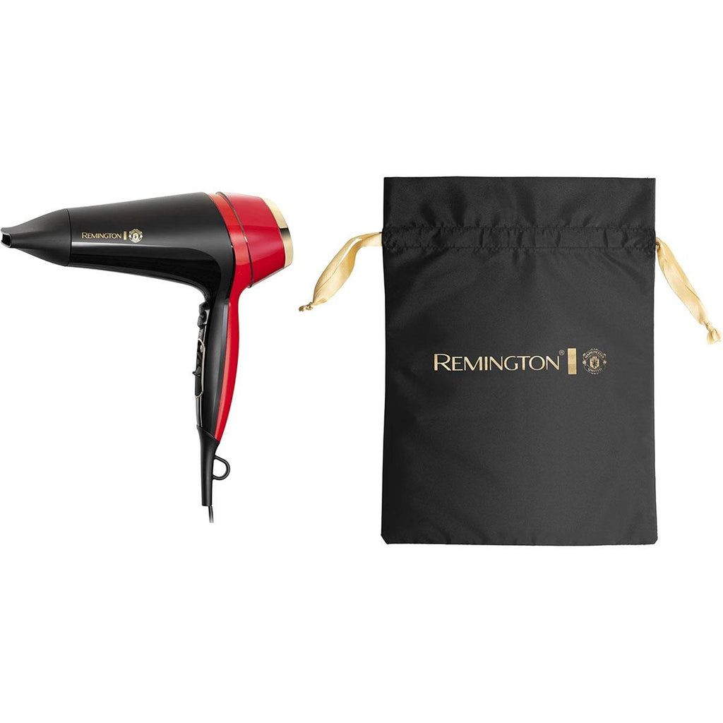 Remington Thermacare Pro 2400 Hair Dryer Manchester United Edition - Black And Red