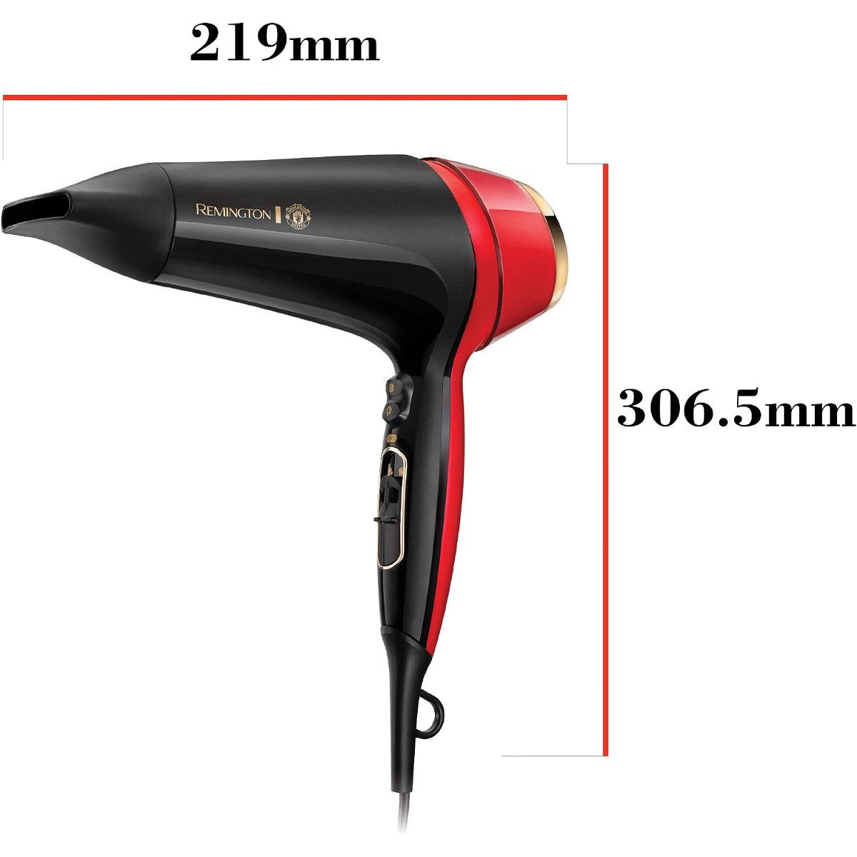 Remington Thermacare Pro 2400 Hair Dryer Manchester United Edition - Black And Red