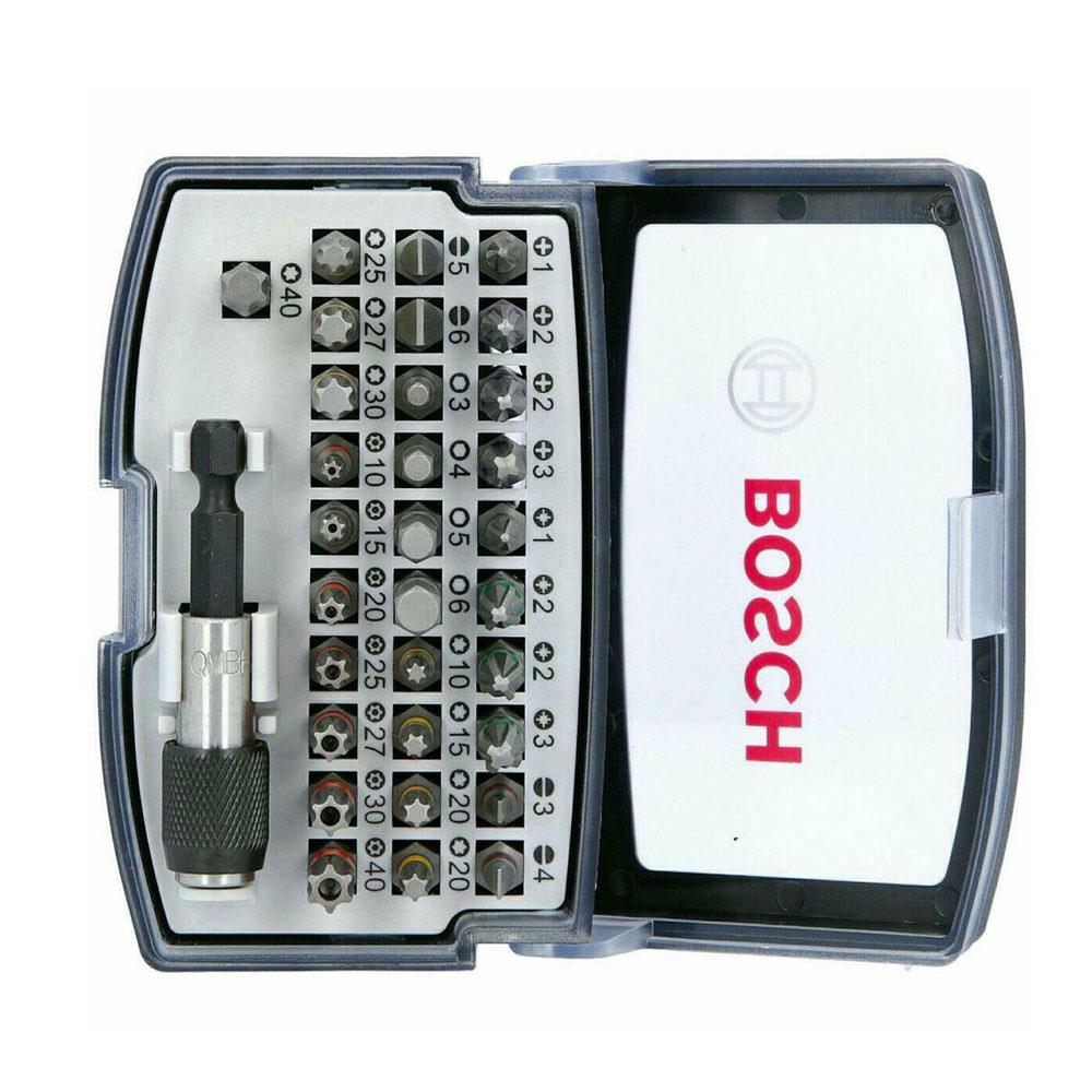 Bosch Extra Hard Screwdriver Bit Set For Rotary Drill And Screwdriver - 32 Piece