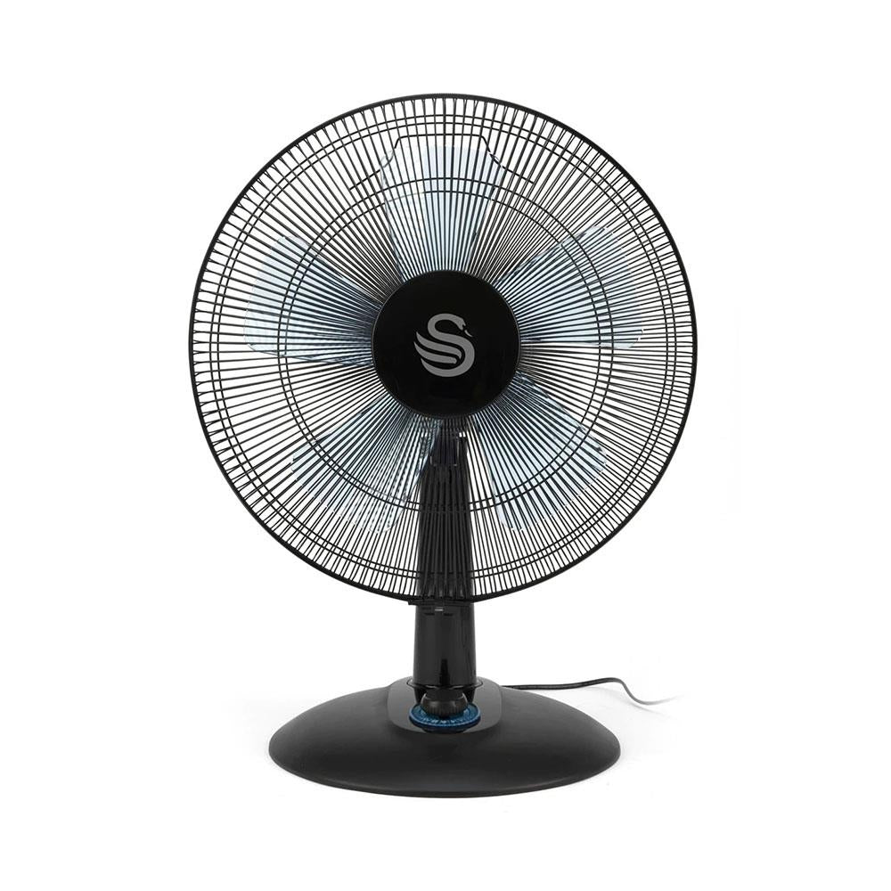 Swan 12 Inch Activair Silence And Turbo Desk Fan With 2 Speeds 60 W - Black