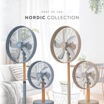 Swan 12 Inch Nordic Desk Fan With 4 Cooling Levels 35 W - Slate Grey