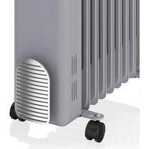 Swan Retro 9 Finned Oil Filled Radiator With 3 Heat Settings 2000 W - Grey