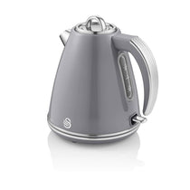 Swan Retro Jug Kettle Stainless Steel 3000 W 1.5 Litre - Grey