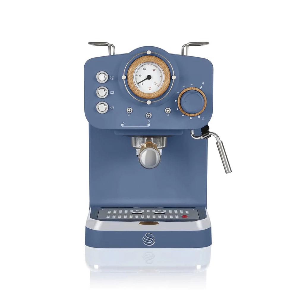 Swan Nordic Pump Espresso Coffee Machine 1100 W 1.2 Litre - Blue