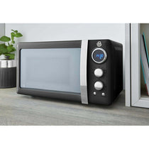Swan Retro Digital Microwave With 5 Power Levels 800 W 20 Litre - Black