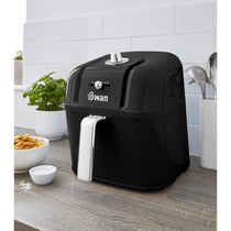 Swan Retro Manual Air Fryer Healthy Frying Non-Stick 6 Litre - Black