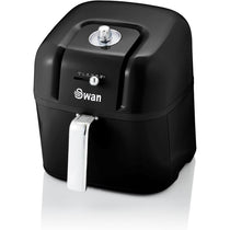 Swan Retro Manual Air Fryer Healthy Frying Non-Stick 6 Litre - Black