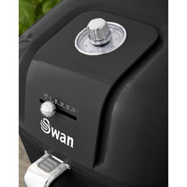 Swan Retro Manual Air Fryer Healthy Frying Non-Stick 6 Litre - Black