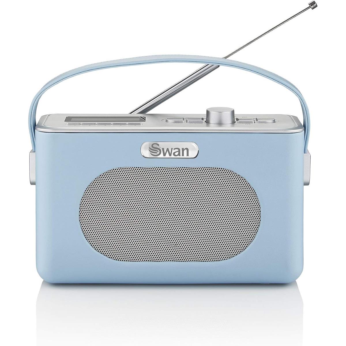 Swan Retro DAB Bluetooth Radio 3W - Blue
