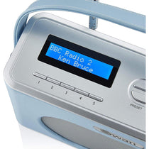 Swan Retro DAB Bluetooth Radio 3W - Blue