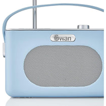 Swan Retro DAB Bluetooth Radio 3W - Blue