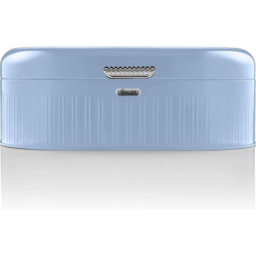 Swan Retro Bread Bin Generous Storage Capacity - Blue