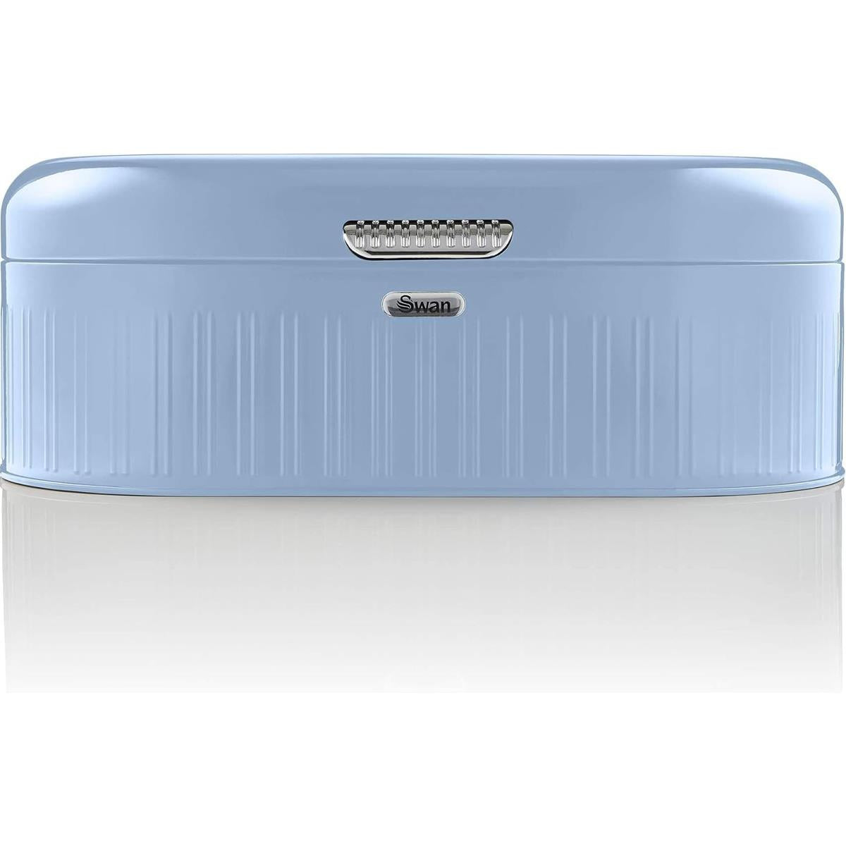 Swan Retro Bread Bin Generous Storage Capacity - Blue
