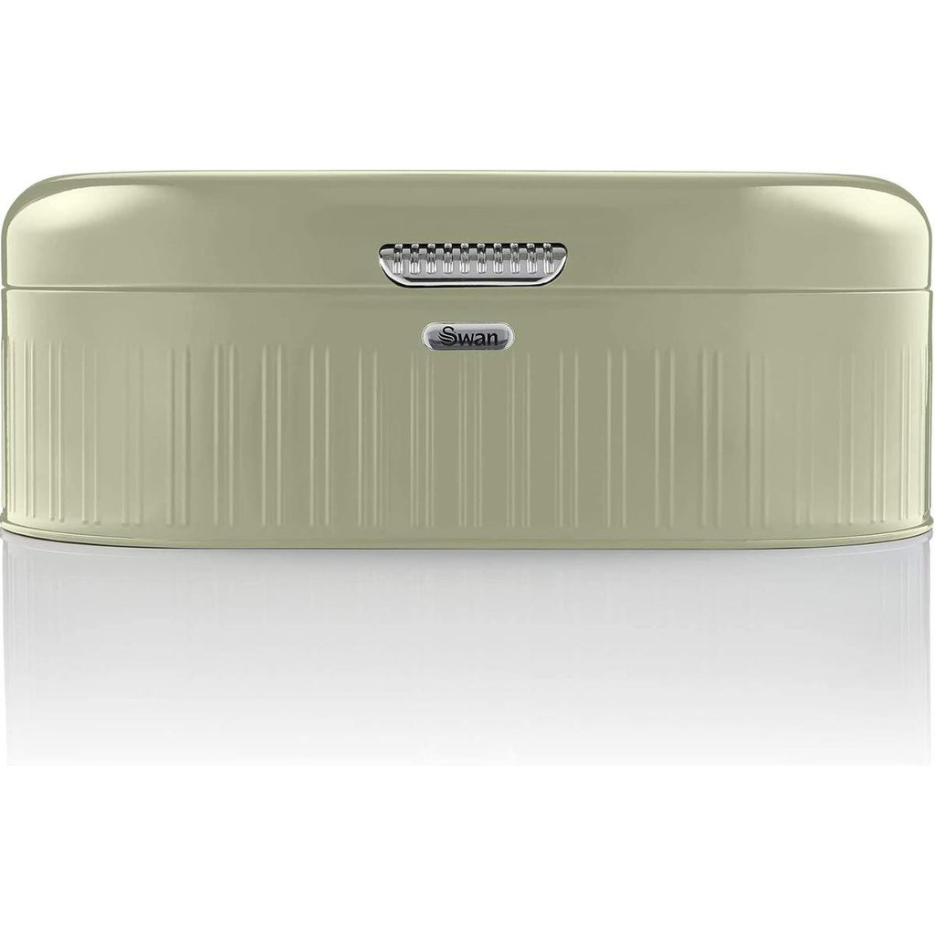 Swan Retro Bread Bin Generous Storage Capacity - Green