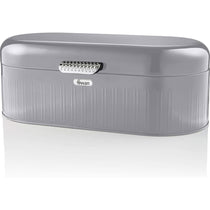 Swan Retro Bread Bin Generous Storage Capacity - Grey