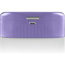 Swan Retro Bread Bin Generous Storage Capacity - Purple