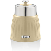 Swan Retro Tea Coffee And Sugar Canisters 1.2 Litre Capacity Set of 3 - Cream