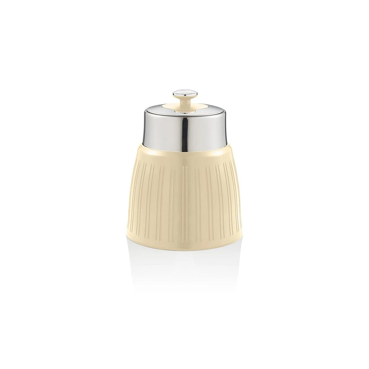 Swan Retro Tea Coffee And Sugar Canisters 1.2 Litre Capacity Set of 3 - Cream