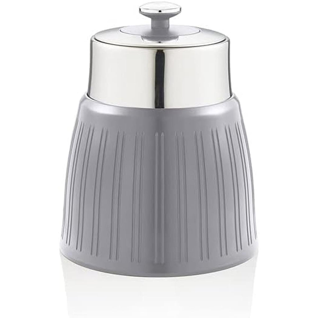 Swan Retro Tea Coffee And Sugar Canisters 1.2 Litre Capacity Set of 3 - Grey
