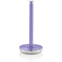 Swan Retro Towel Pole And Mug Tree Set Chrome Stainless Steel - Purple