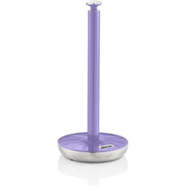 Swan Retro Towel Pole And Mug Tree Set Chrome Stainless Steel - Purple
