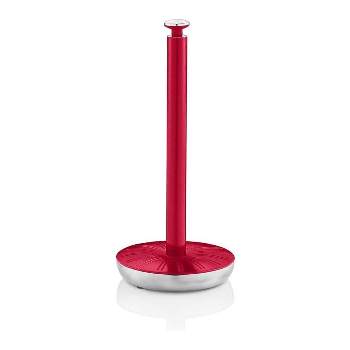Swan Retro Towel Pole And Mug Tree Set Chrome Stainless Steel - Red