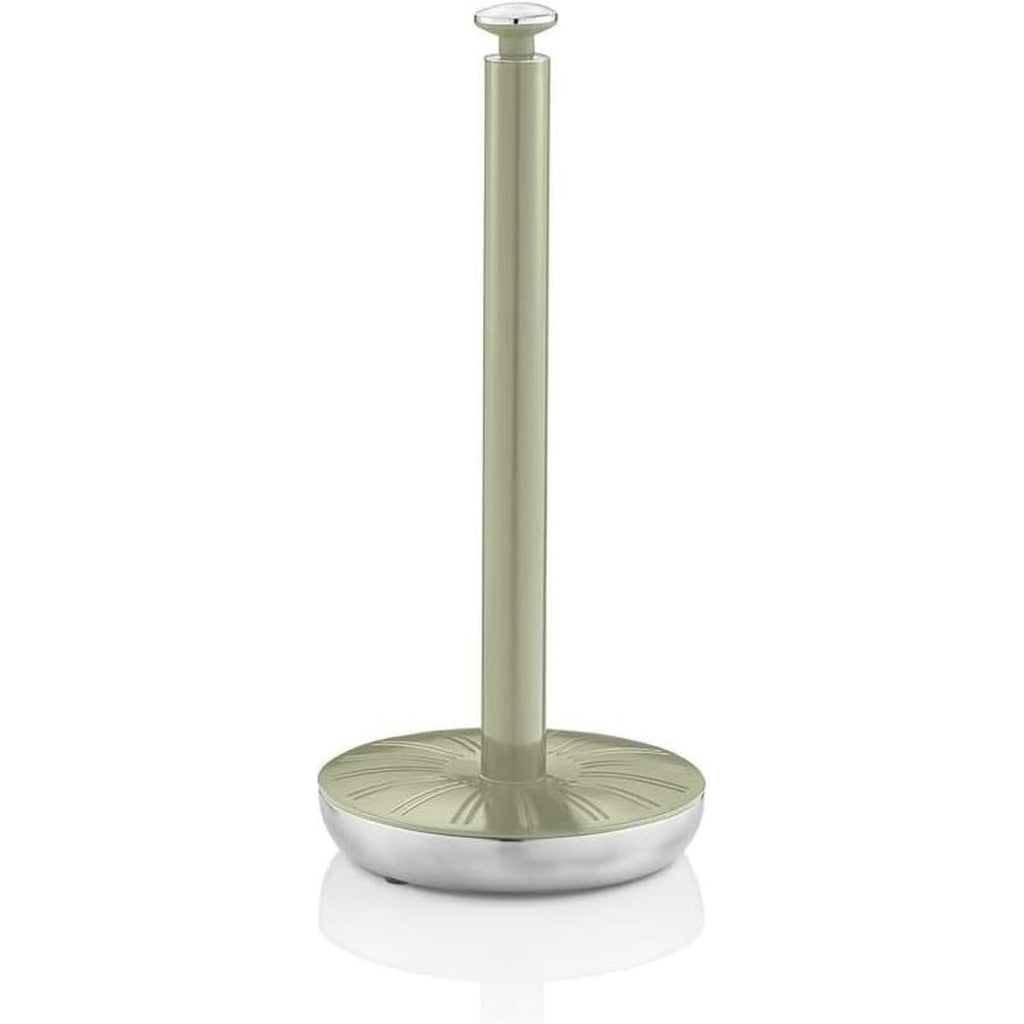 Swan Retro Towel Pole And Mug Tree Set Chrome Stainless Steel - Green
