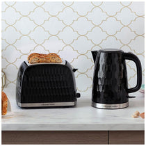 Russell Hobbs Contemporary Honeycomb 2 Slice Toaster 850 W - Black