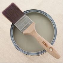 Coral Aspire Paint Brush With Fine Synthetic Bristle Paintbrush Head And Wooden Handle 2 Inch - Beige