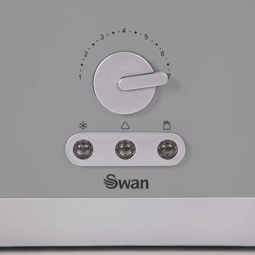 Swan Long Slot 4 Slice Toaster With Variable Browning Control 1400 W - Grey