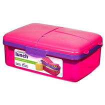Sistema Trends Slimline Quaddie Lunch Box 1.5 Litre - Assorted Colour