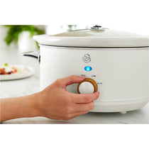 Swan Nordic Slow Cooker With 3 Temperature Settings 200W 3.5 Litre - Cotton White