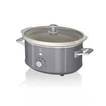 Swan Retro Slow Cooker Stainless Steel 200 W 3.5 Litre - Grey