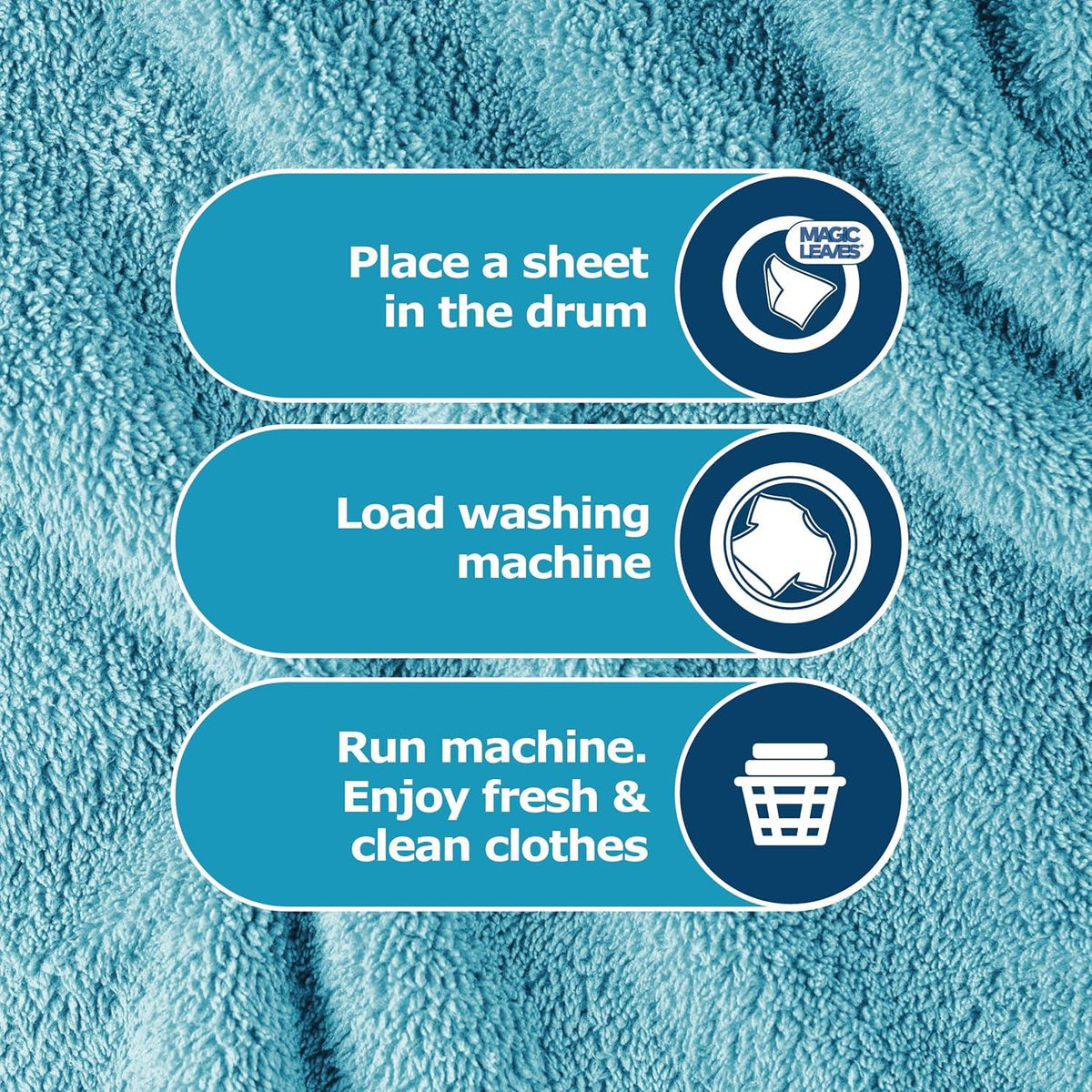 Dr. Beckmann Magic Leaves Non-Bio Laundry Detergent Sheets - 25 Washes