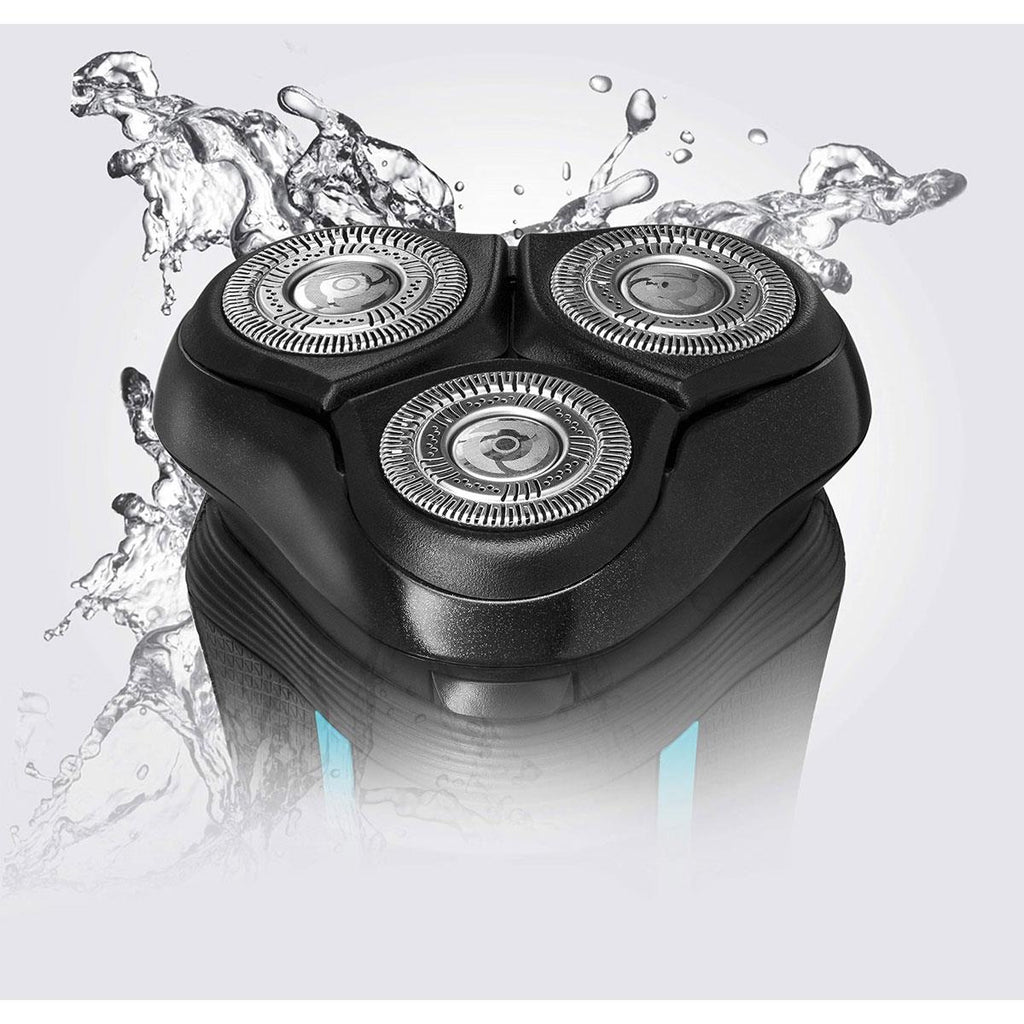 Remington R6 Style Series Aqua Wet And Dry Rotary Electric Shaver - Black