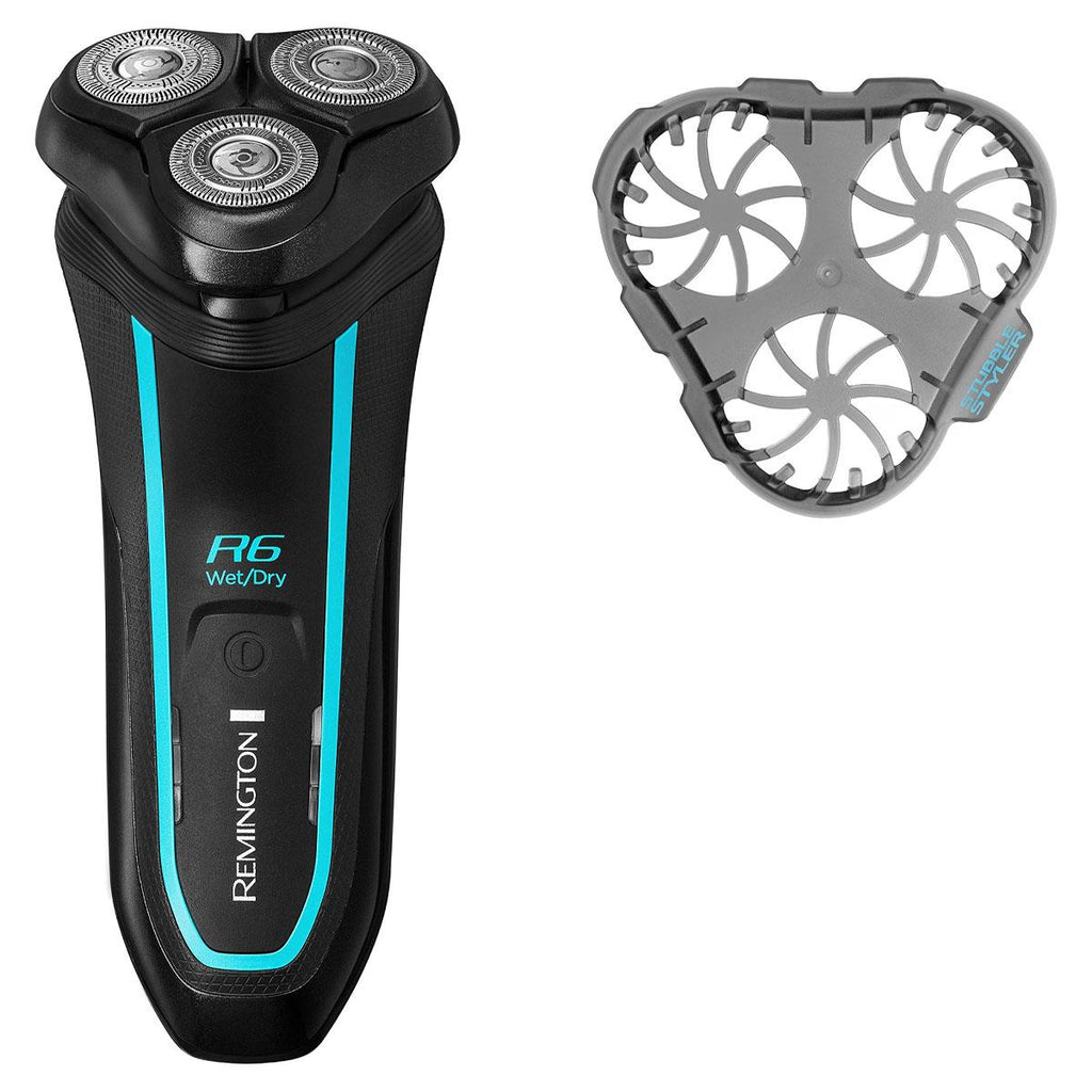 Remington R6 Style Series Aqua Wet And Dry Rotary Electric Shaver - Black
