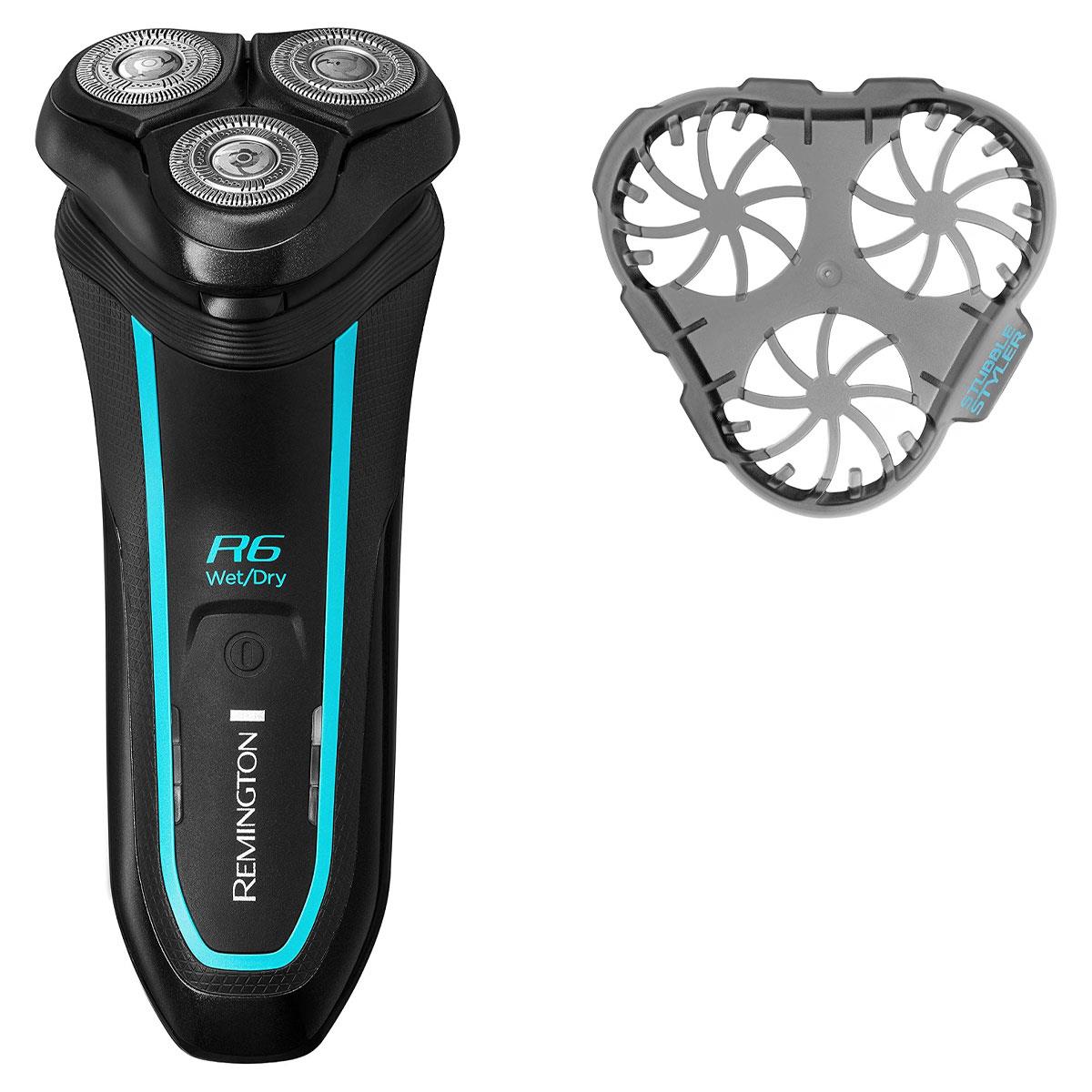 Remington R6 Style Series Aqua Wet And Dry Rotary Electric Shaver - Black