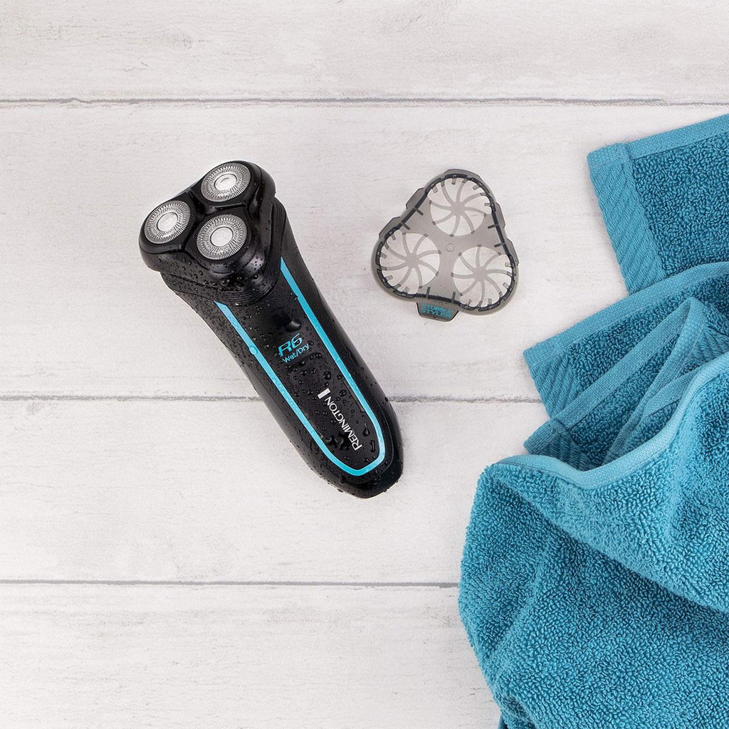 Remington R6 Style Series Aqua Wet And Dry Rotary Electric Shaver - Black