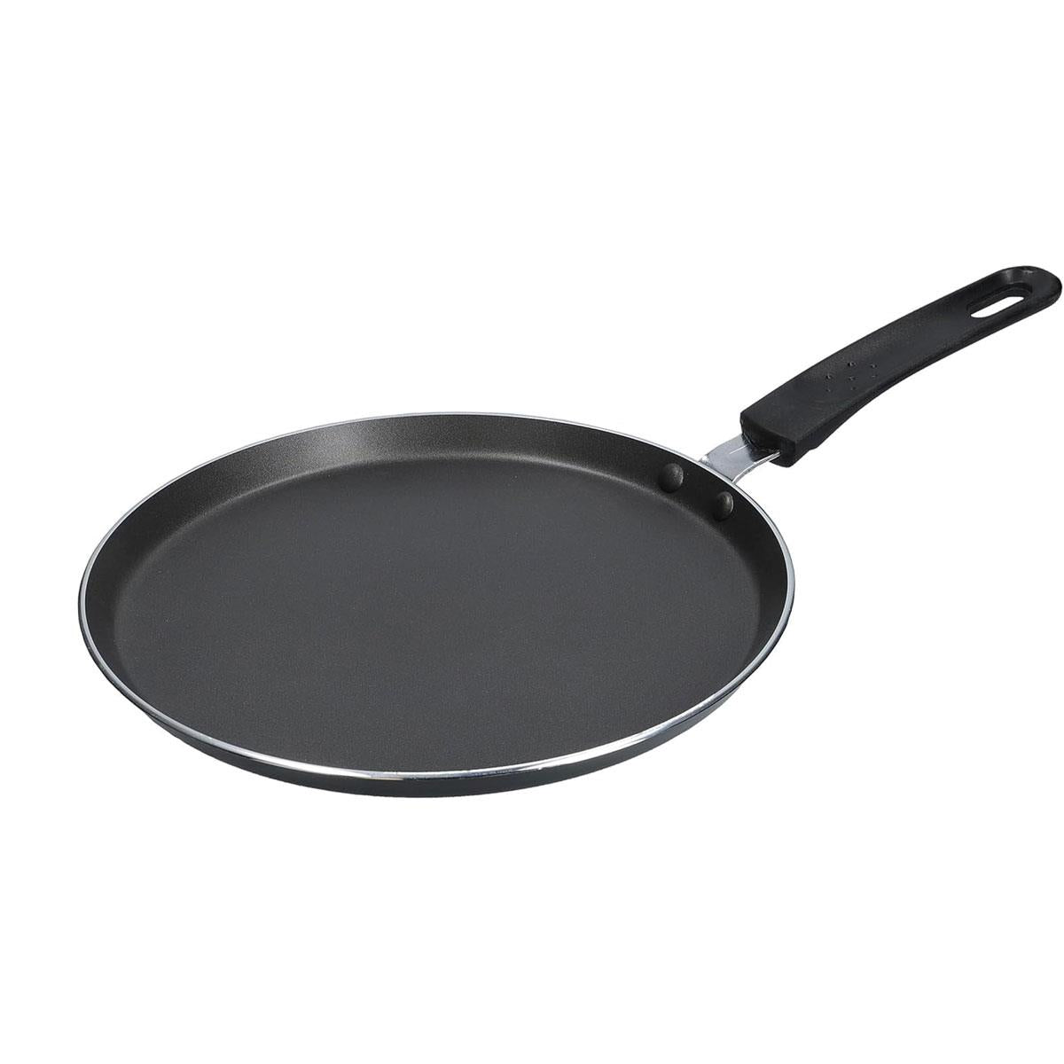 KitchenCraft Non-Stick Crepe And Pancake Frying Pan 24cm Stainless Steel - Black