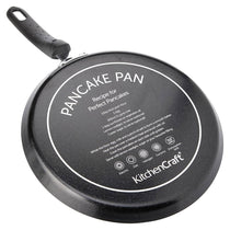 KitchenCraft Non-Stick Crepe And Pancake Frying Pan 24cm Stainless Steel - Black
