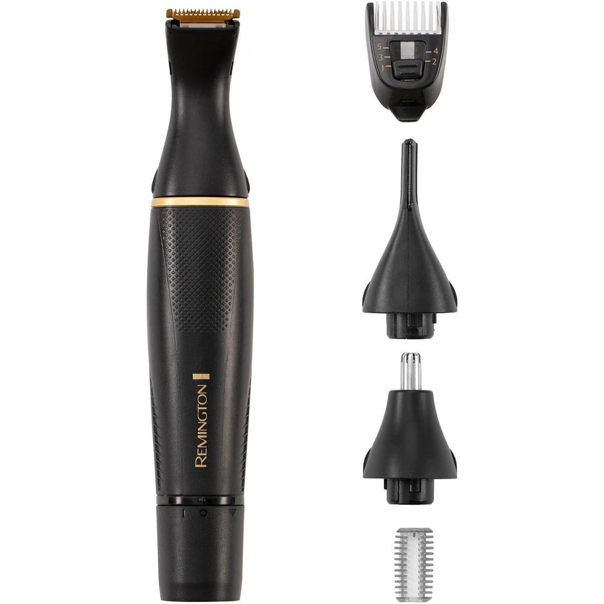 Remington T-Series Detail Grooming Kit Nose Ear Eyebrow Beard And Hair Trimmer - Black