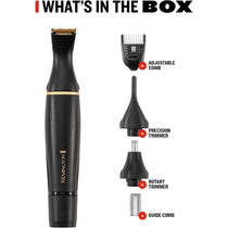 Remington T-Series Detail Grooming Kit Nose Ear Eyebrow Beard And Hair Trimmer - Black