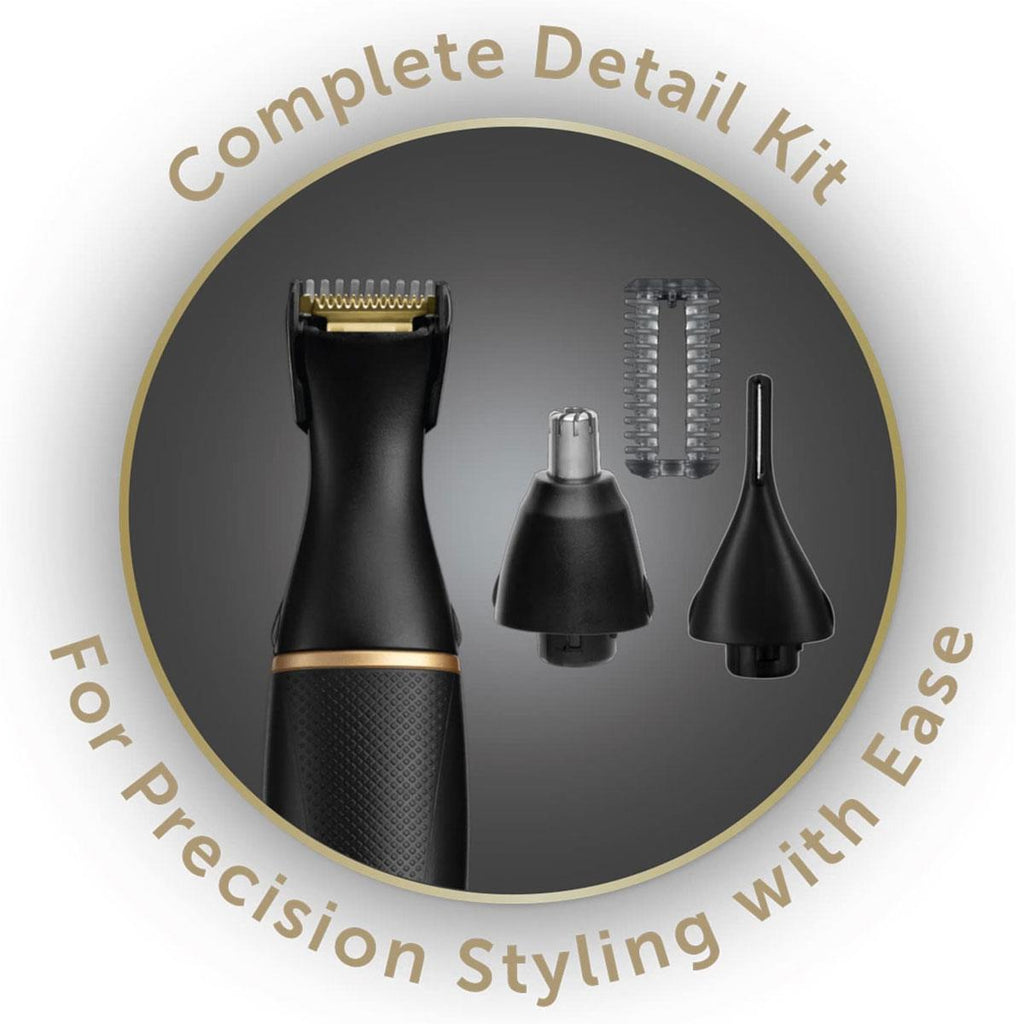 Remington T-Series Detail Grooming Kit Nose Ear Eyebrow Beard And Hair Trimmer - Black