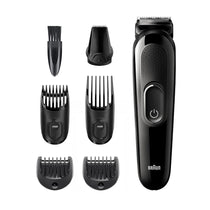 Braun All-In-One Trimmer 6-In-1 Grooming Kit For Beard Face And Hair Clippers 5 Attachments - Black